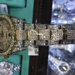 Fully Iced 41mm Two Tone Stainless Steel and 18K Yellow Gold Datejust II Rolex Watch 63896 - Image 6