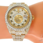 Fully Iced Out Sky-Dweller Oyster Perpetual Rolex Watch 66263 - Image 8
