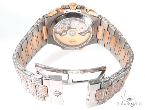 Fully Iced Two Tone Patek Philippe Watch Model 5980 64104 - Image 11