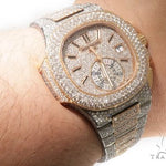Fully Iced Two Tone Patek Philippe Watch Model 5980 64104 - Image 15