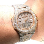 Fully Iced Two Tone Patek Philippe Watch Model 5980 64104 - Image 16