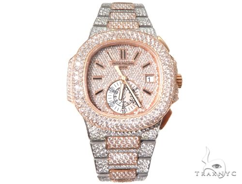 Fully Iced Two Tone Patek Philippe Watch Model 5980 64104 - Image 2