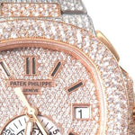 Fully Iced Two Tone Patek Philippe Watch Model 5980 64104 - Image 5