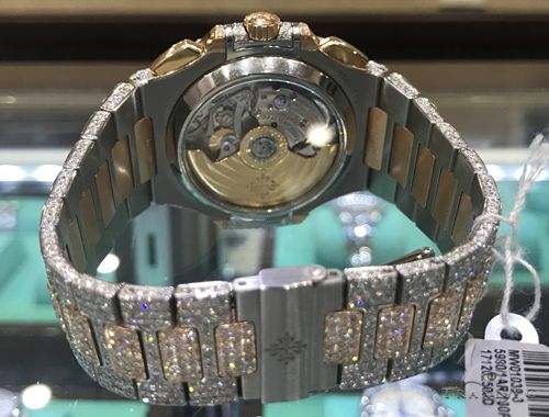 Fully Iced Two Tone Patek Philippe model 5980 63889 - Image 5