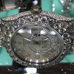 Fully Iced White Gold Sky-Dweller Rolex Watch 63897 - Image 4