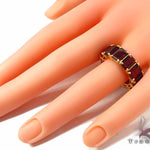 Custom Flawless Red Garnet Band 28799 - Image 7