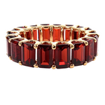 Garnet Emerald Cut Eternity Ring  68537