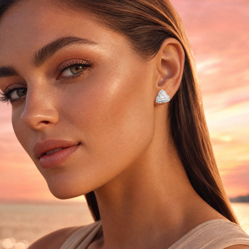 Special Cut Diamond Earrings 71517