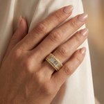 18k Gold Baguette Diamond Ring 67025