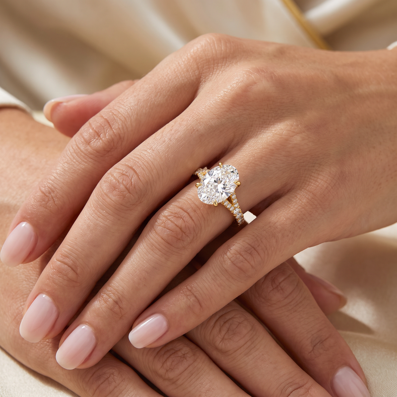 Oval Diamond Engagement Ring 3 Ct 71793