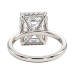 Solitaire Emerald Diamond Engagement Ring 70115
