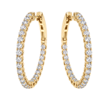 Halo Luxe Inside-Out Diamond Hoops 71522