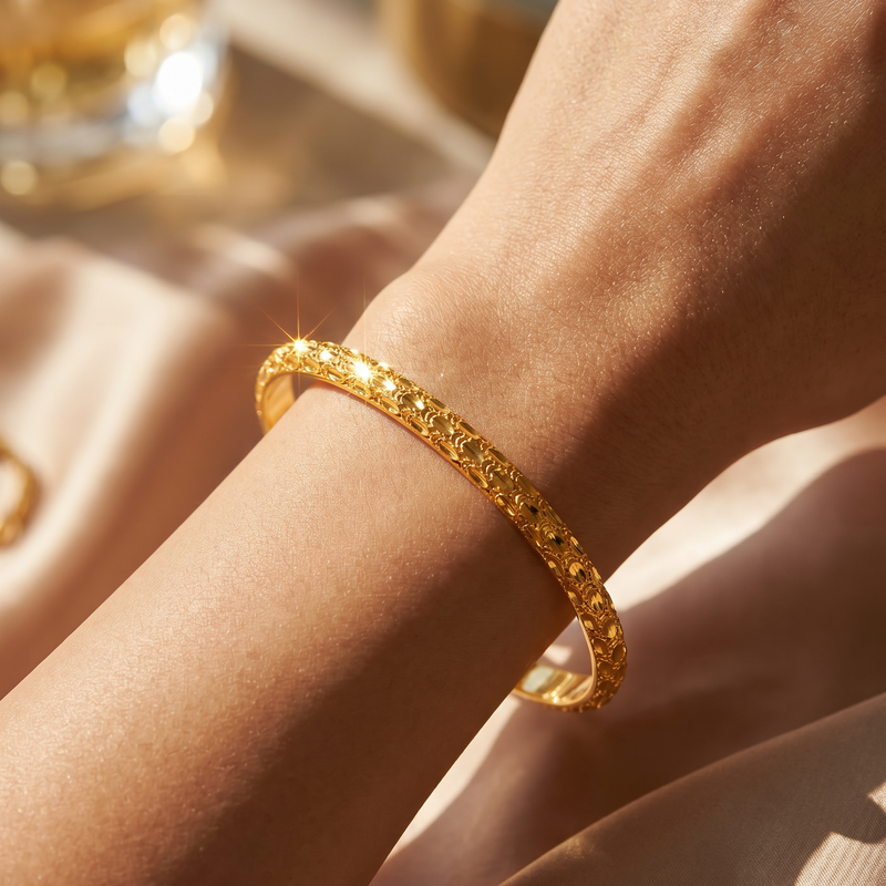 21K Golden Treasury Bangle 71469