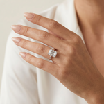 Solitaire Emerald Diamond Engagement Ring 70115