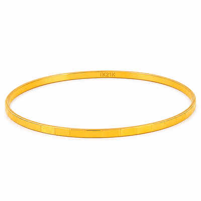 21K Gold Royal Slim Bangle 71471