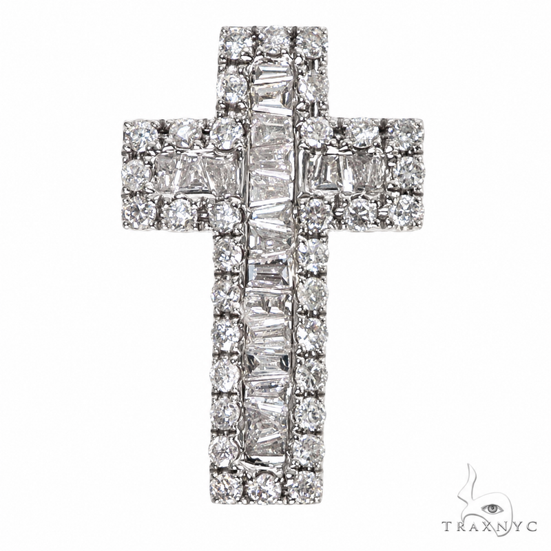 Baguette Diamond Cross Pendant  68618