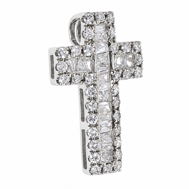 Baguette Diamond Cross Pendant  68618