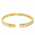 Baguette Line Diamond Bangle 71319