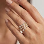 14K Pear Diamond Spiral Ring 71437