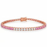 14K Gold Lab-Grown Diamond Blossom Tennis Bracelet 69886