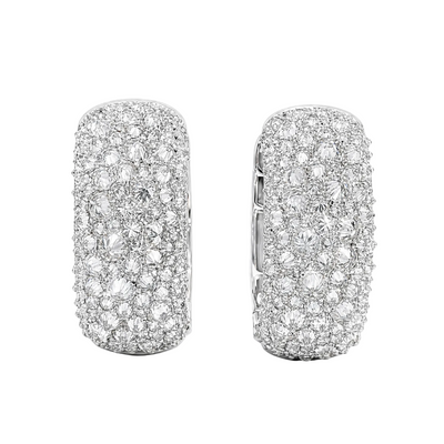 Inverted Mosaic Diamond Earrings 71324