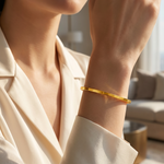 21K Gold Royal Slim Bangle 71471