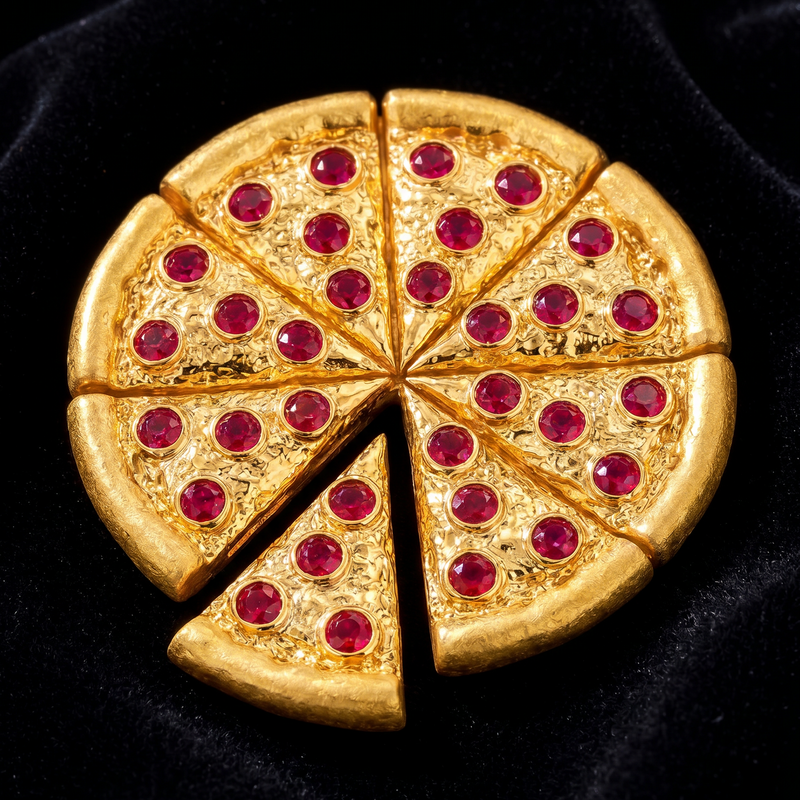 Breakable Pizza Pie Pendant 71492