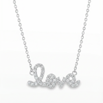 Prong Diamond Love Necklace 33730