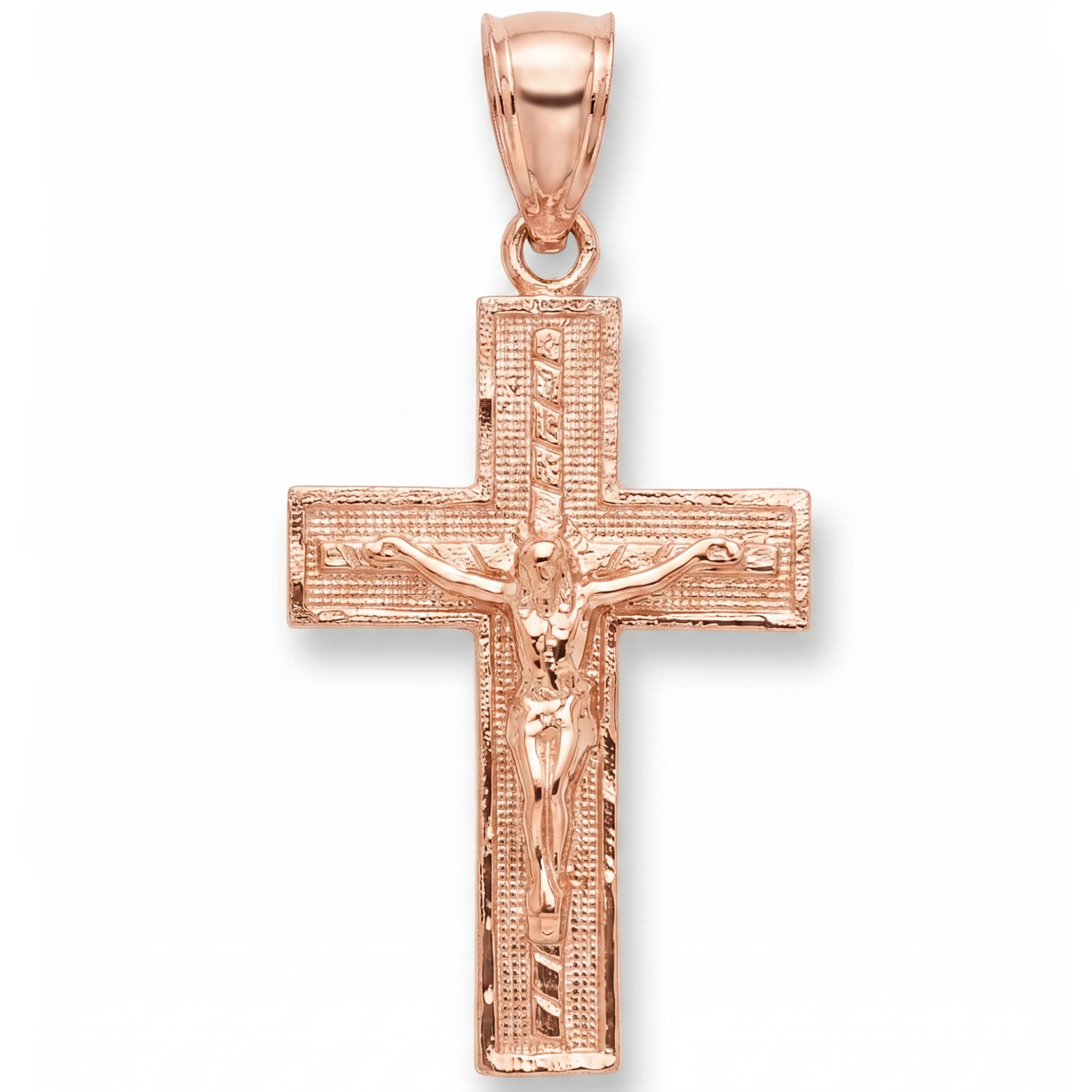 10Ｋゴールド50個 10K Gold Jesus Cross Pendant 0.75 x 1.25 in, 2.1g | TraxNYC