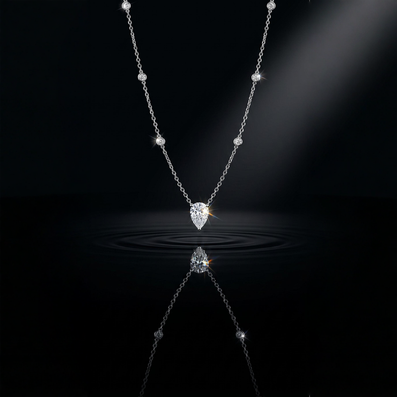 .925 Silver Diamond Necklace 71483