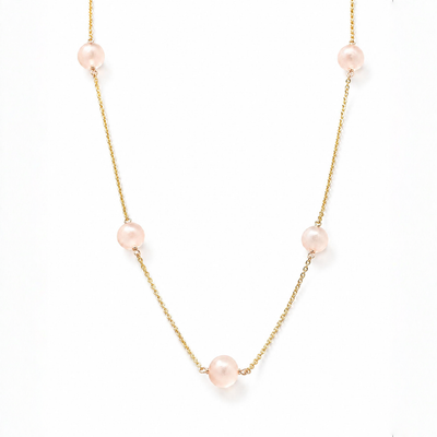 Rose Pearl Chain Necklace 71308