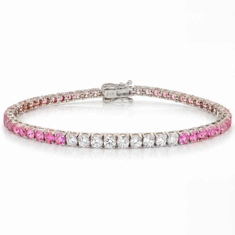 Diamond Blossom Tennis Bracelet 69886