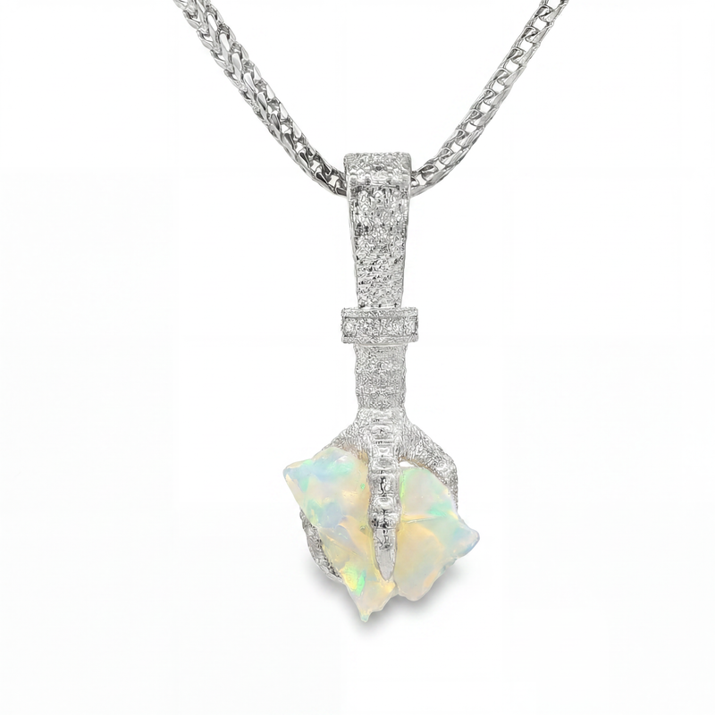 Limited Quantity Free Form Opal Eagle Claw Pendant 71296