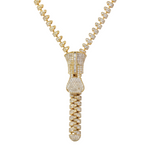18K Fancy Zipper Necklace 71314