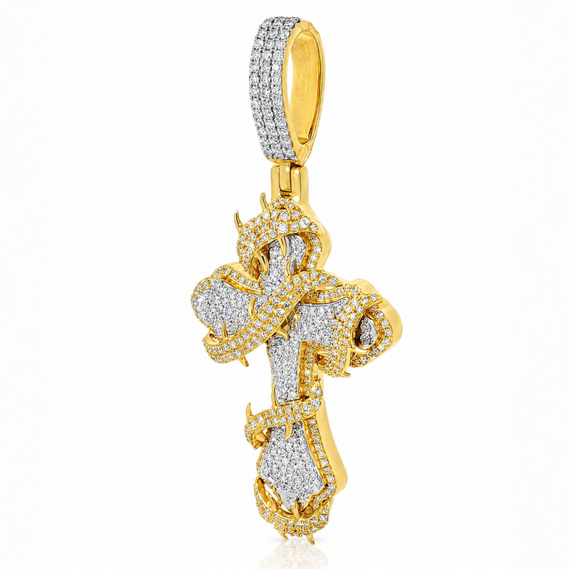 Large Thorned Fleur de Liscross Pendant 71315