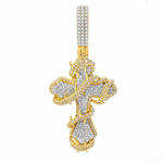 Large Thorned Fleur de Liscross Pendant 71315