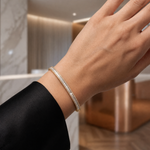 Baguette Line Diamond Bangle 71319