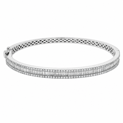 Luxe Channel Set Diamond Bangle 71320