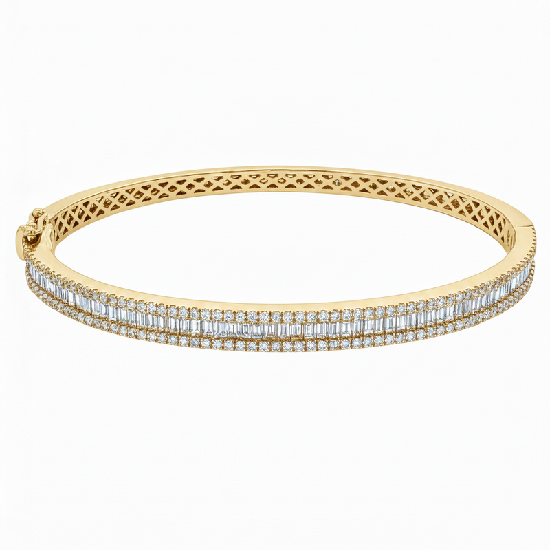 Luxe Channel Set Diamond Bangle 71320