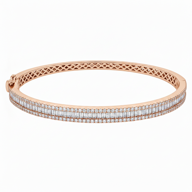 Luxe Channel Set Diamond Bangle 71320