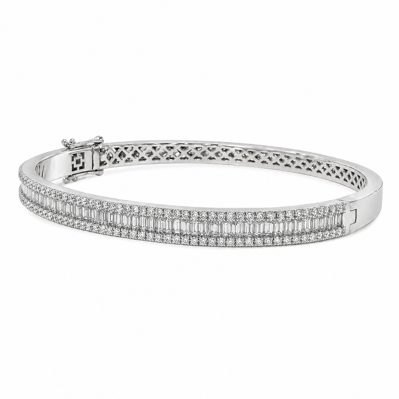 Luxe Channel Set Diamond Bangle 71320