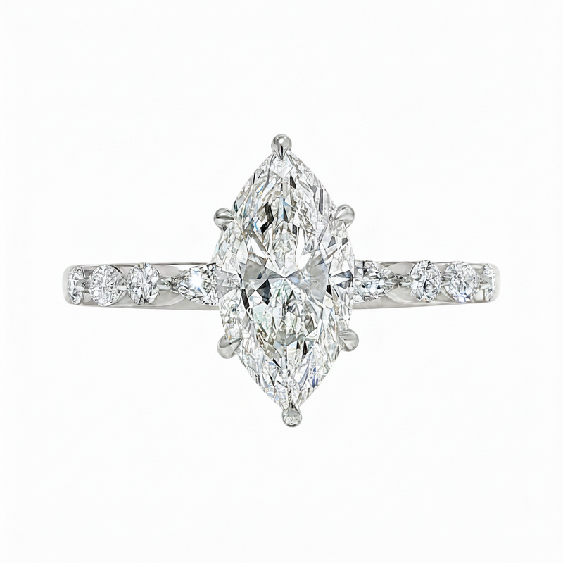Marquise Diamond Engagement Ring  2 CT 71343