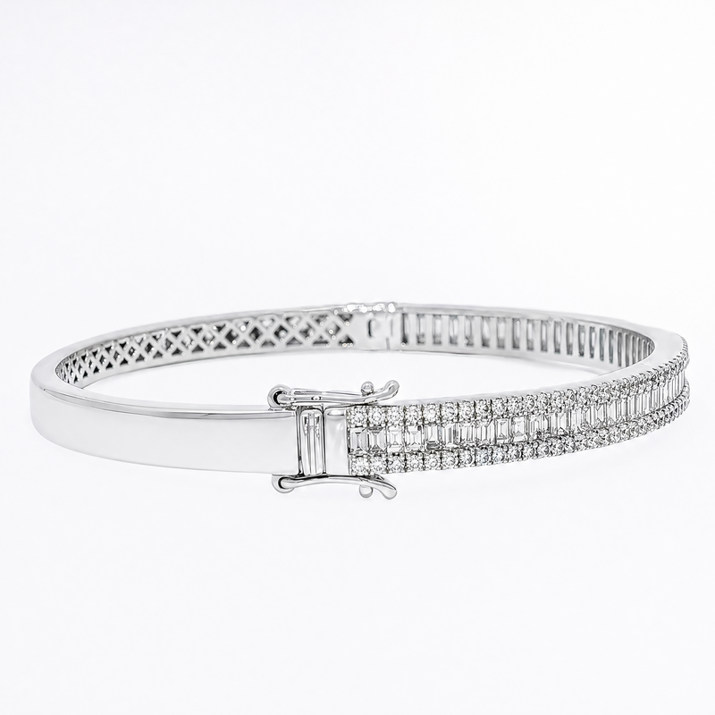 Luxe Channel Set Diamond Bangle 71320