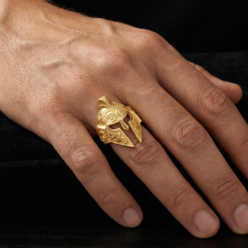 14K Gold Trojan Warrior Ring 71133