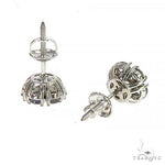 Glacier Sapphire Diamond Flower Earrings 66946 - Image 3