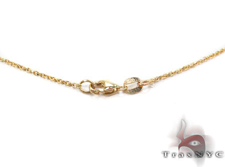 Glossy Gold Necklace 28415 - Image 3