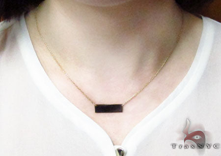 Glossy Gold Necklace 28415 - Image 6