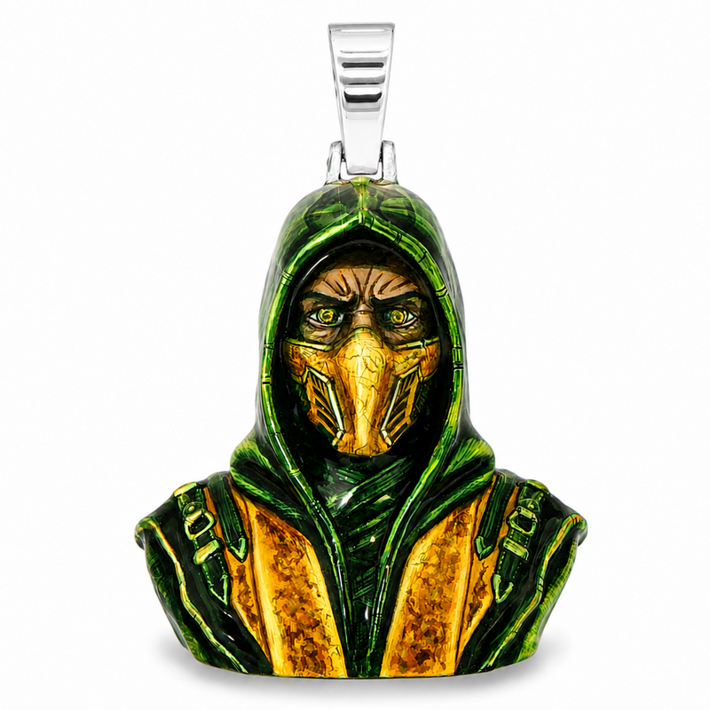 Glow In The Dark Scorpion Mask Pendant 70711