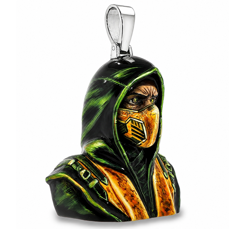 Glow In The Dark Scorpion Mask Pendant 70711