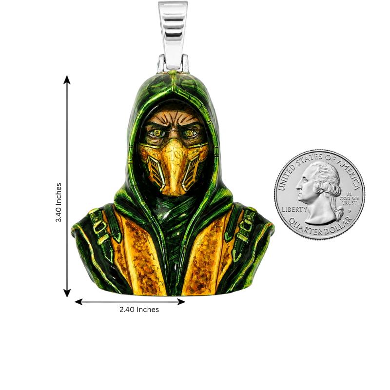 Glow In The Dark Scorpion Mask Pendant 70711